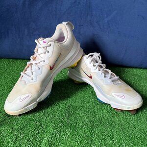 Nike Force Zoom Trout Pro 9-Spike Metal Cleats Tri-color Baseball Shoe Size 10.5